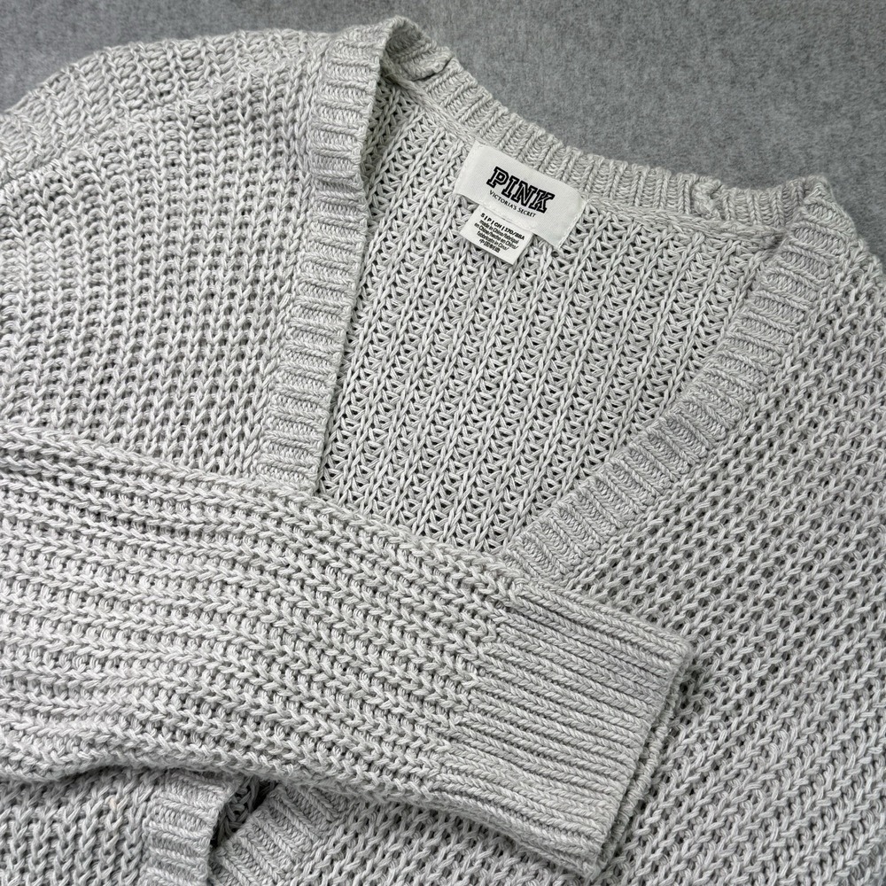 Victoria‎ Secret Cream Cardigan Small Chunky Knit